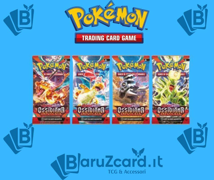 Scarlatto e Violetto Ossidiana Infuocata Artset di 4 bustine IT