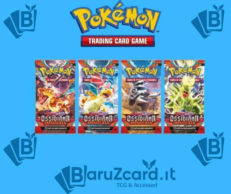 Scarlatto e Violetto Ossidiana Infuocata Artset di 4 bustine IT