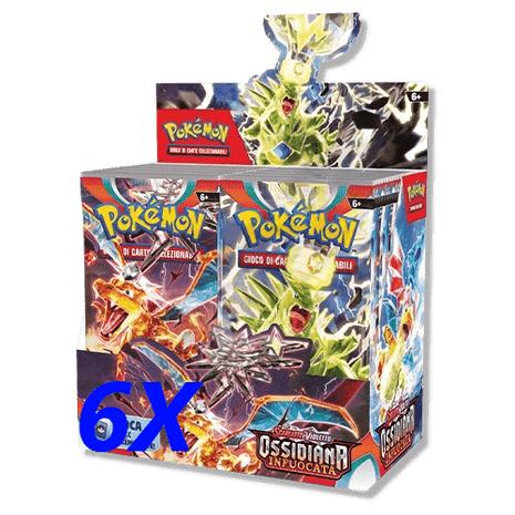Scarlatto e Violetto Ossidiana Infuocata Case da 6 Box du Bustine