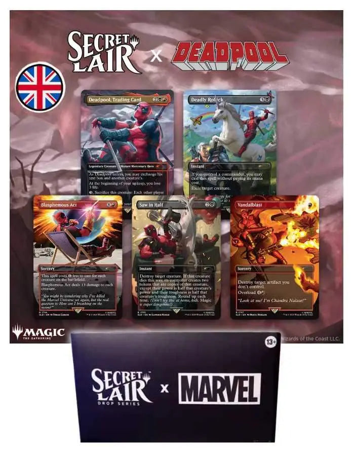 Secret Lair x Marvel's Deadpool Drop Series Marvel Superdrop NO FOIL