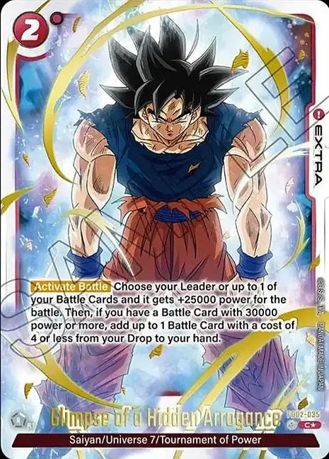 Goku Glimpse of a Hidden Arrogance Promo FB02-035 ENG