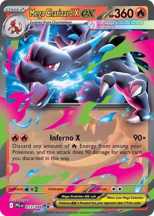 Mega Charizard X ex Ultra Rare 013/094 Fiamme Spettrali ITA