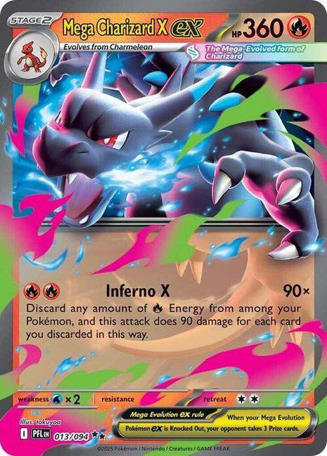 Mega Charizard X ex Ultra Rare 013/094 Fiamme Spettrali ITA