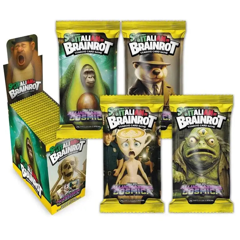 Skifidol Italian Brainrot TCG Allucinazione Cosmica Display Box 24 buste 14 Carte ITA