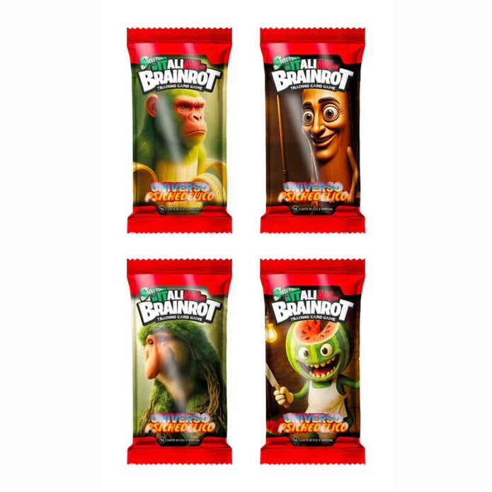 SKIFIDOL Italian Brainrot TCG - Box Display 24 Buste - Universo Psichedelico