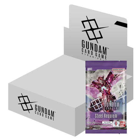 Gundam Card Game Booster Box Display GD03 Steel Requiem ENG