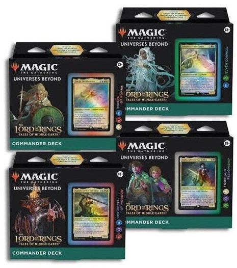 The Lord of The Rings Tales of Middle-Earth Commander Deck Bundle 4 Deck ENG