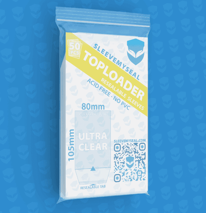 Toploader Resealable Sleeves 80x105 (50Pcs)