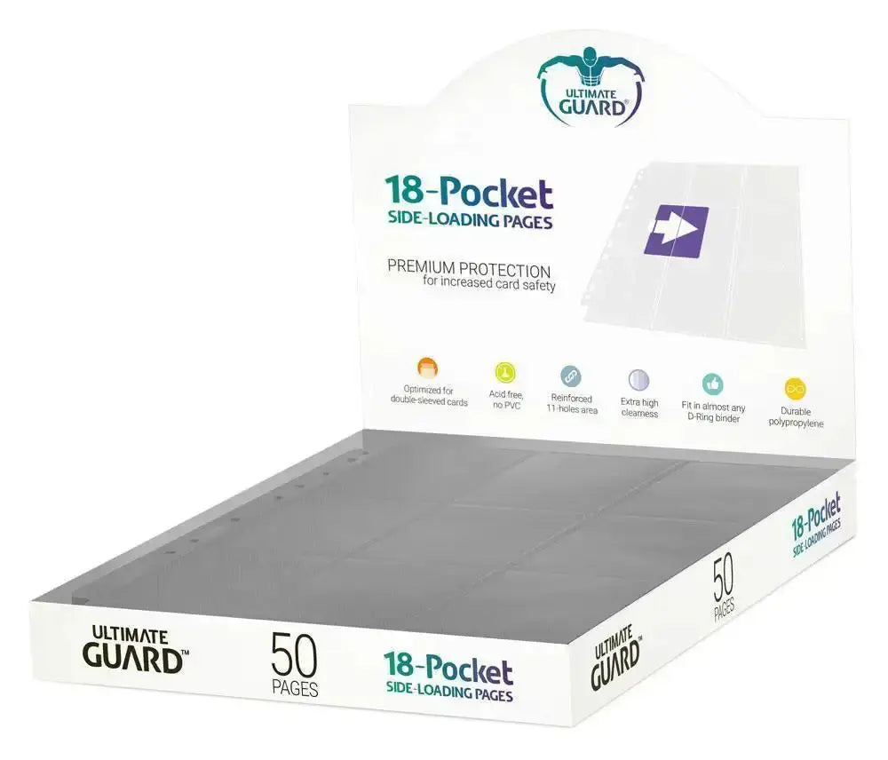 Ultimate Guard - Conf. 50 Fogli a 9+9 tasche Side-Load Grey