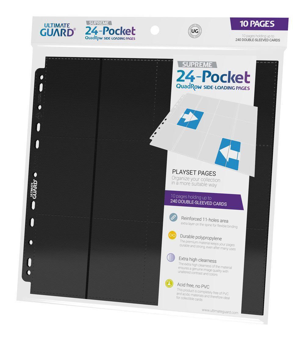 Ultimate Guard - Confezione 10 fogli 24-Pocket QuadRow Side-Loading Pages