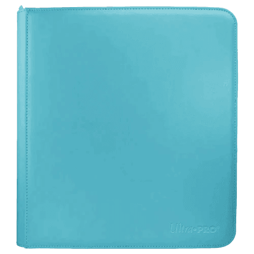 Ultra-PRO 12-Pocket Zippered PRO-Binder Vivid Light Blue