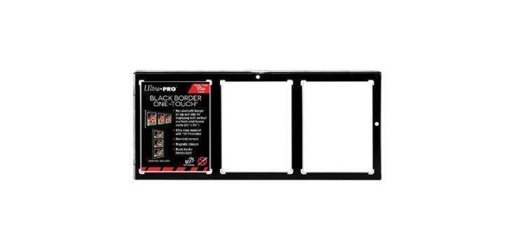 Ultra Pro 35PT 3-Card Black Border UV One-Touch Magnetic Holder -