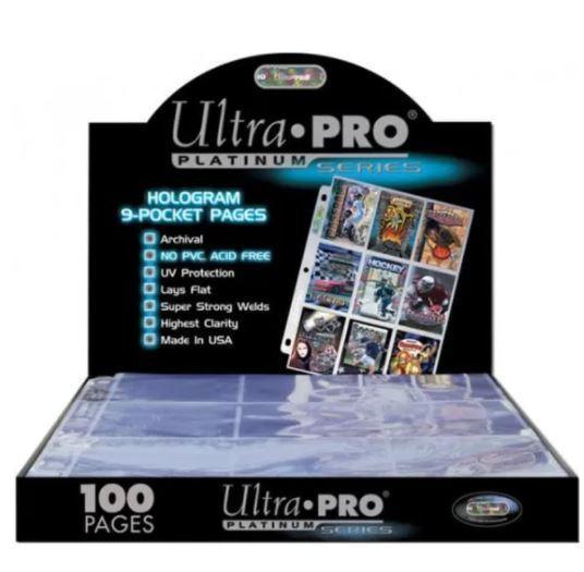 Ultra Pro - Confezione 100 Fogli a 9 tasche Platinum