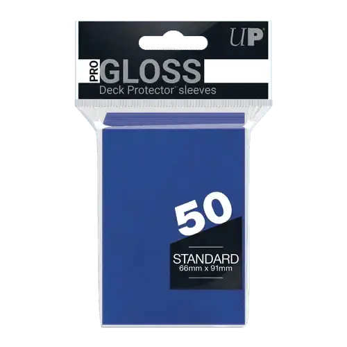 Ultra Pro - Gloss Deck Protectors Standard Size Blu 50 pz