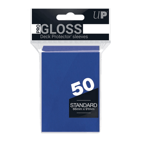 Ultra Pro - Gloss Deck Protectors Standard Size Blu 50 pz