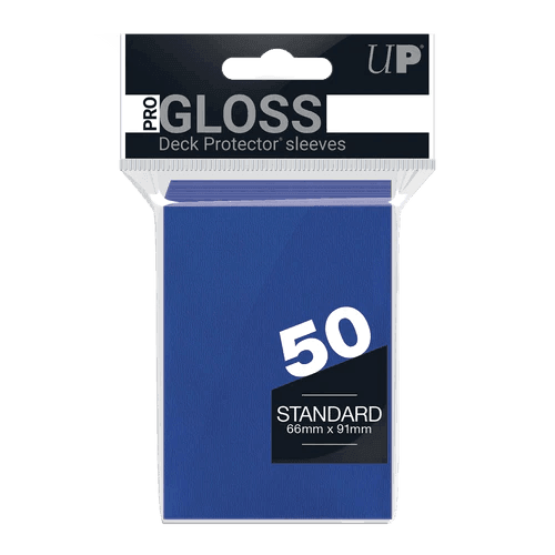 Ultra Pro - Gloss Deck Protectors Standard Size Blu 50 pz