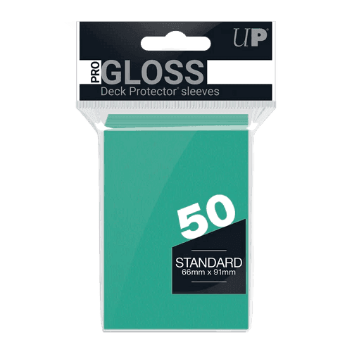Ultra Pro - Gloss Deck Protectors Standard Size Blu Acqua 50 pz