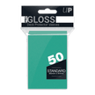 Ultra Pro - Gloss Deck Protectors Standard Size Blu Acqua 50 pz