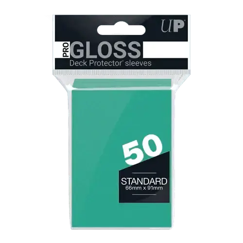 Ultra Pro - Gloss Deck Protectors Standard Size Blu Acqua 50 pz
