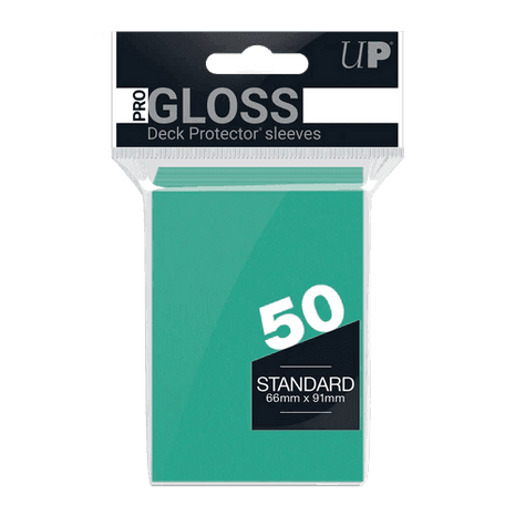 Ultra Pro - Gloss Deck Protectors Standard Size Blu Acqua 50 pz