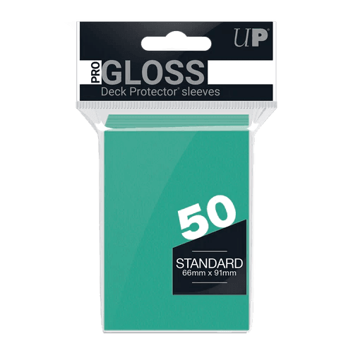 Ultra Pro - Gloss Deck Protectors Standard Size Blu Acqua 50 pz