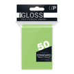 Ultra Pro - Gloss Deck Protectors Standard Size Lime Green 50 pz