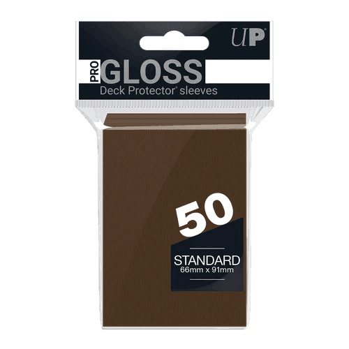 Ultra Pro - Gloss Deck Protectors Standard Size Marrone 50 pz
