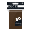 Ultra Pro - Gloss Deck Protectors Standard Size Marrone 50 pz