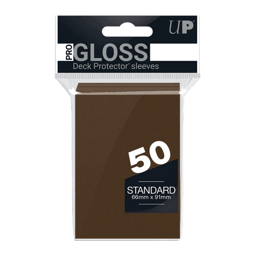 Ultra Pro - Gloss Deck Protectors Standard Size Marrone 50 pz