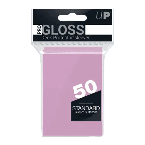 Ultra Pro - Gloss Deck Protectors Standard Size Pink 50 pz