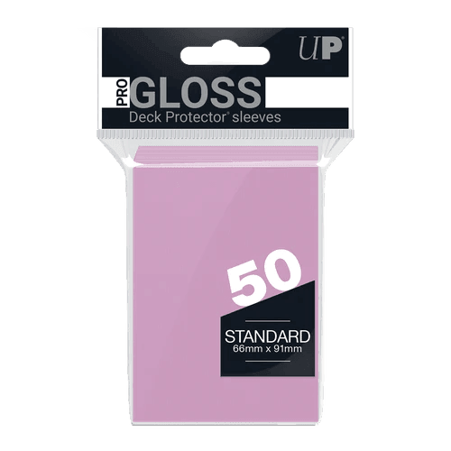 Ultra Pro - Gloss Deck Protectors Standard Size Pink 50 pz