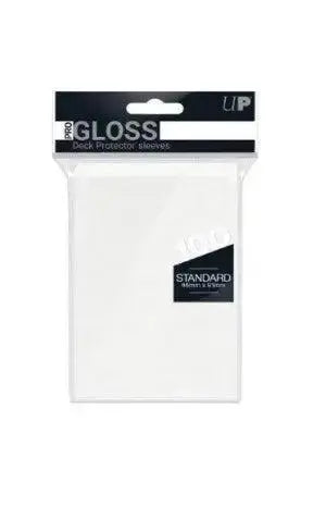 Ultra Pro - Gloss Deck Protectors Standard Size - White - 100 pz