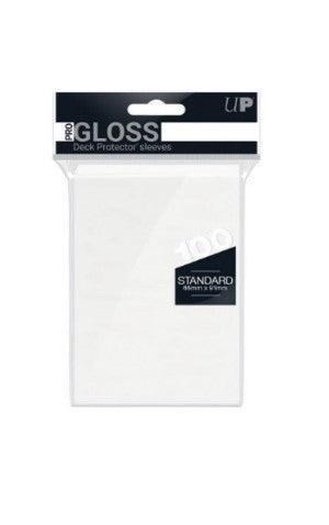 Ultra Pro - Gloss Deck Protectors Standard Size - White - 100 pz