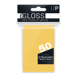 Ultra Pro - Gloss Deck Protectors Standard Size Yellow 50 pz