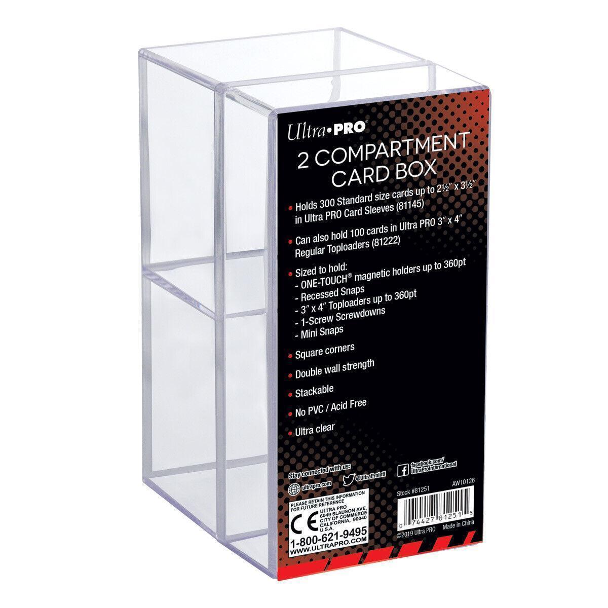 Ultra-PRO - Scatola 2-Piece Clear Card Box Two Compartment -