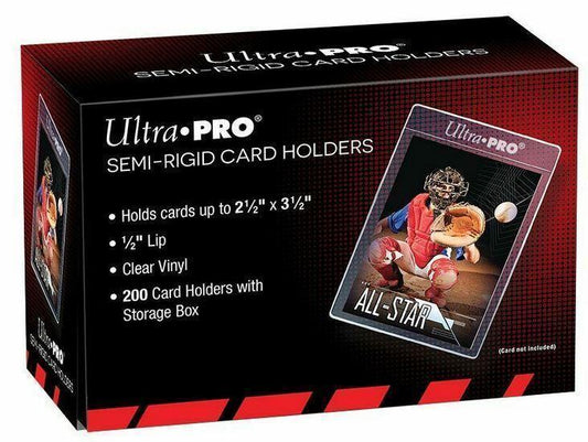 Ultra Pro - Semi-Rigid Card Holders 1/2"x 3 1/2" (200 pezzi)