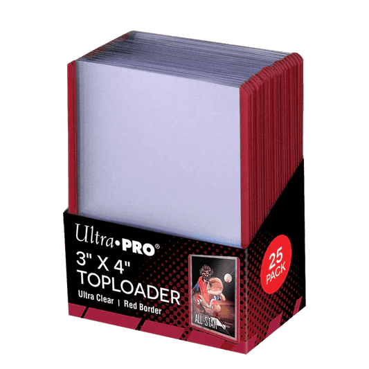 Ultra Pro - Toploader - 3 x 4 Regular Red