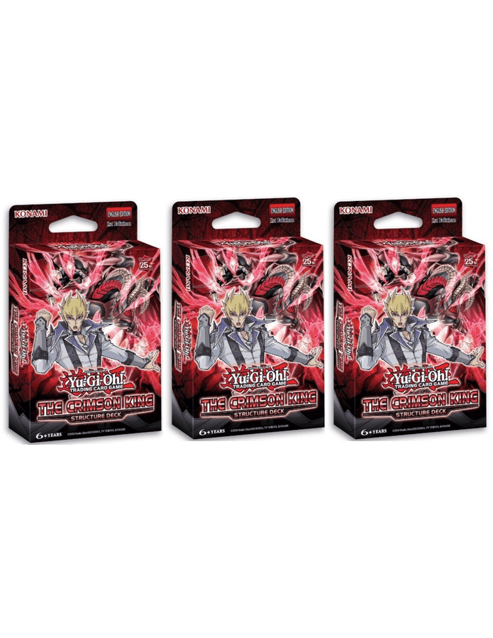 Yugioh Structure Deck Il Re Cremisi ITA - Bundle 3x