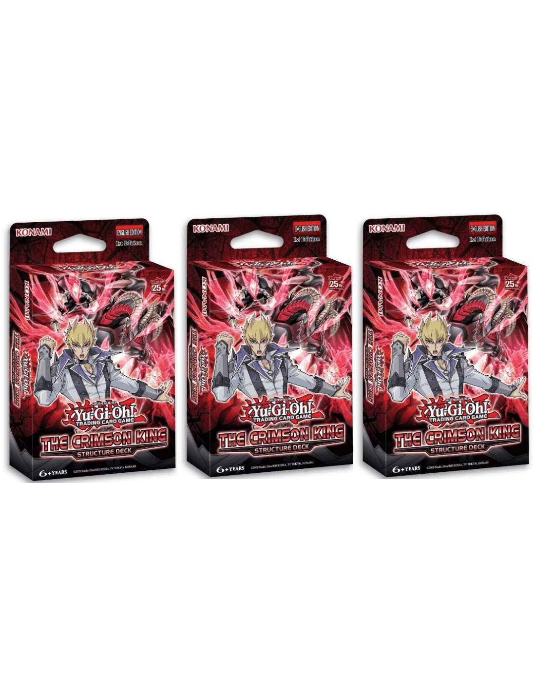 Yugioh Structure Deck Il Re Cremisi ITA - Bundle 3x -